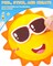 48 Sheets Summer Fun Make-a-Face Sticker Set for Kids – Create Your Own Faces with Beach, Tropical & Animal Stickers – Ideal Summer Crafts